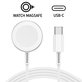 Încărcător magnetic rapid pe cablu USB-C pentru Apple Watc, 1 m, aluminium, bulk