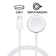 Încărcător magnetic rapid pe cablu USB-C pentru Apple Watc, 1 m, aluminium, bulk