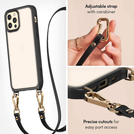 Spigen - Husă Cyrill Classic Charm pentru iPhone 12/12 Pro, negru