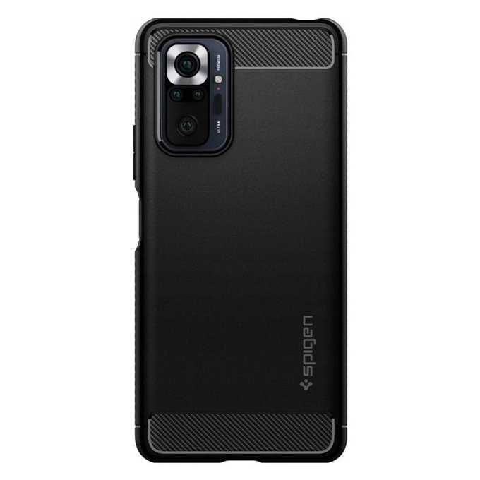 Spigen - Carcasă Rugged Armor pentru Xiaomi Redmi Note 10 Pro, negru