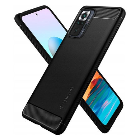 Spigen - Carcasă Rugged Armor pentru Xiaomi Redmi Note 10 Pro, negru