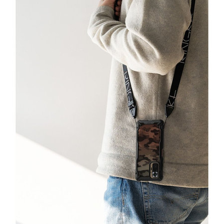 Ringke - Husă Fusion X pentru Xiaomi Redmi Note 10 Pro, camuflaj negru