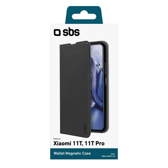 SBS - Caz Book Wallet Lite pentru Xiaomi 11T, 11T Pro, negru