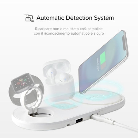 SBS - Încărcător Fără Fir 3în1, alb