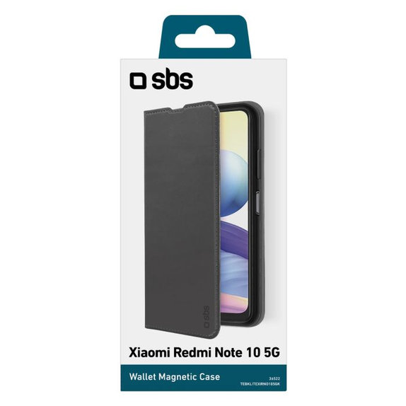 SBS - Caz Book Wallet Lite pentru Xiaomi Redmi Note 10 5G, Poco M3 Pro 5G, negru