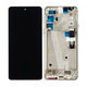 Motorola Edge 20 XT2143 - Ecran LCD + Sticlă tactilă + Ramă (Frosted White) - 5D68C19194 Genuine Service Pack