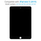 Ecran LCD pentru iPad Mini 5, Black, Sticlă Tactilă fără ramă, Refurbished