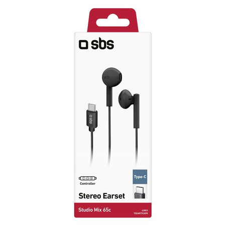 SBS - Stereo Că?ti Studio Mix 65c, USB-C conector, negru