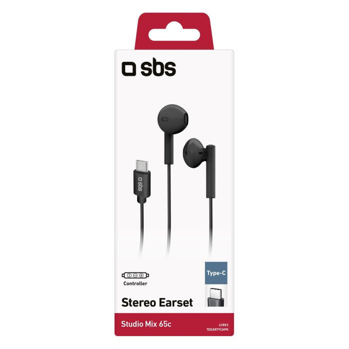 SBS - Stereo Că?ti Studio Mix 65c, USB-C conector, negru