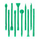 Relife RL-049C - Set Instrumente Dezasamblare cu Două fete 10 în 1 (Verde)