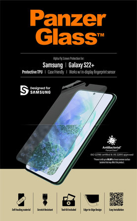 PanzerGlass - Geam Securizat Case Friendly AB TPU pentru Samsung Galaxy S22+, transparent