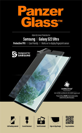 PanzerGlass - Folie protectoare pentru Samsung Galaxy S22 Ultra, transparent