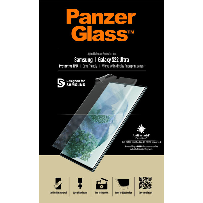PanzerGlass - Folie protectoare pentru Samsung Galaxy S22 Ultra, transparent