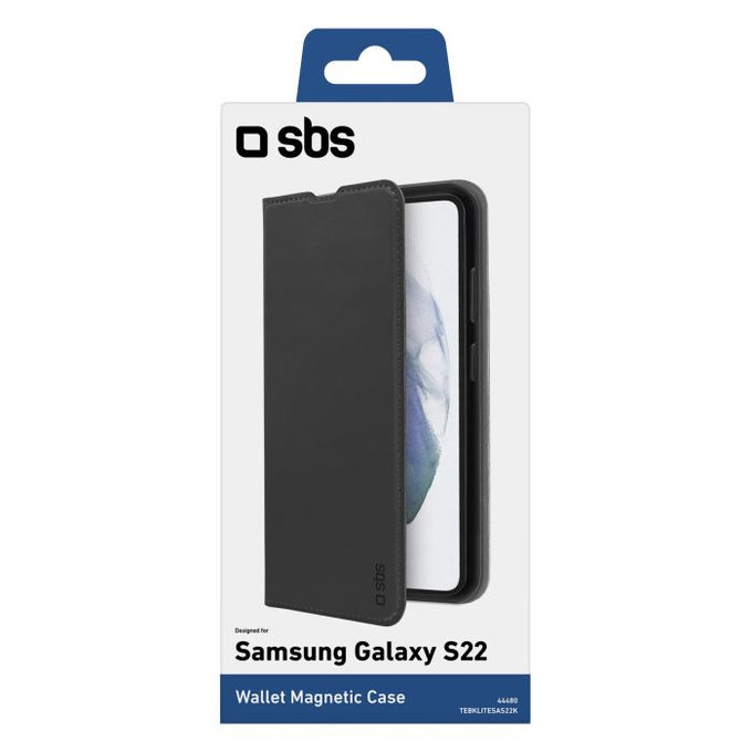 SBS - Caz Book Wallet Lite pentru Samsung Galaxy S22, negru