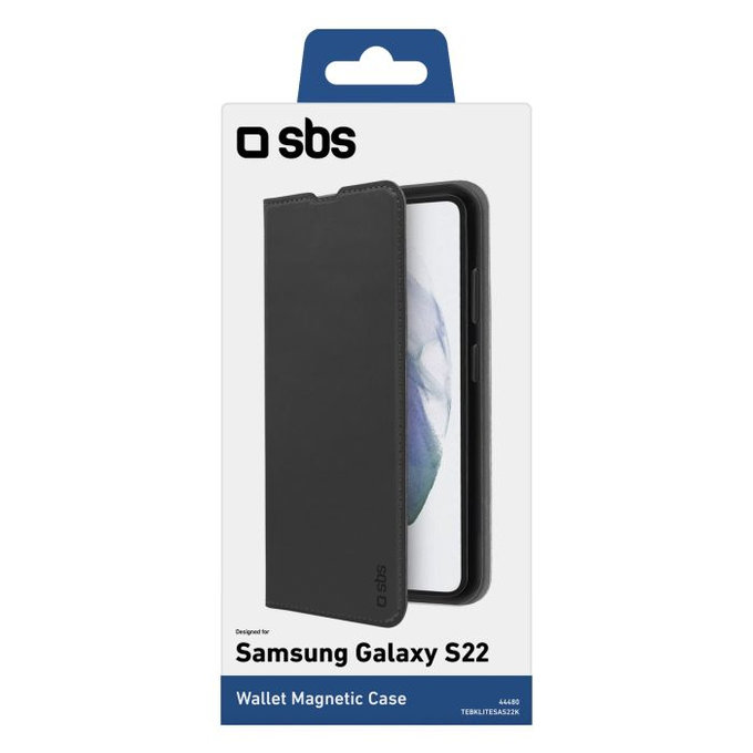 SBS - Caz Book Wallet Lite pentru Samsung Galaxy S22+, negru