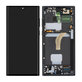 Samsung Galaxy S22 Ultra S908B - Ecran LCD + Sticlă tactilă + Ramă (Phantom Black) - GH82-27488A, GH82-27489A Genuine Service Pack