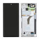Samsung Galaxy S22 Ultra S908B - Ecran LCD + Sticlă Tactilă + Ramă (Phantom White) - GH82-27488C, GH82-27489C Genuine Service Pack