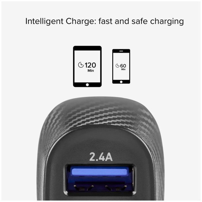 SBS - Incărcător de Ma?ină USB, USB, negru