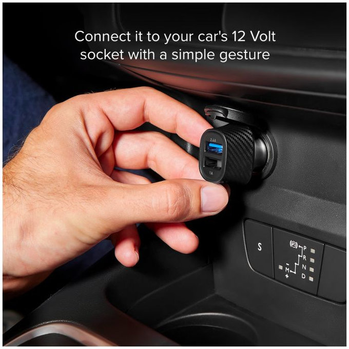 SBS - Incărcător de Ma?ină USB, USB, negru