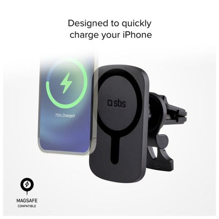 SBS - Suport pentru ma?ină MagCharge pentru încărcare MagSafe în priză, negru