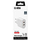 SBS - 20W Adaptor de încărcare 2x USB-C Power Delivery, alb