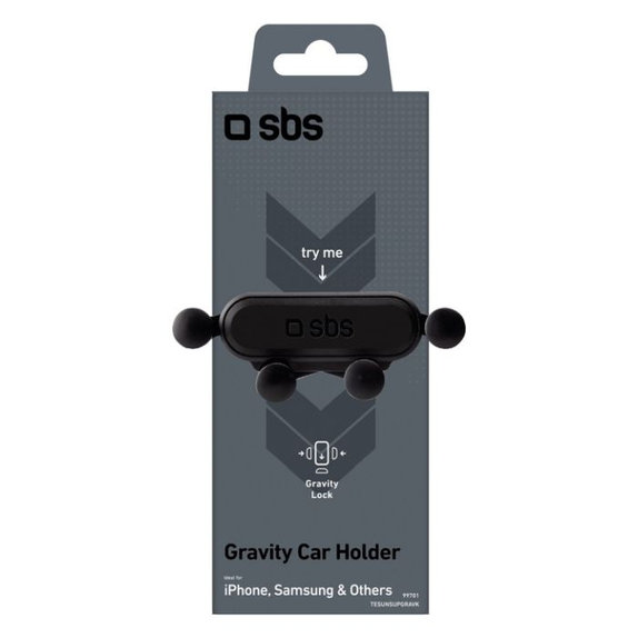 SBS - Suport auto Gravity, în grilă, negru