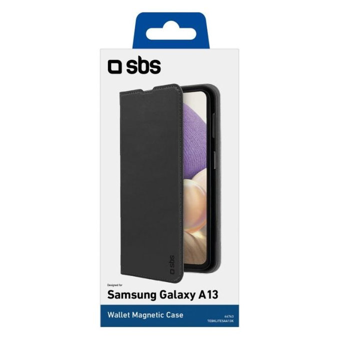 SBS - Caz Book Wallet Lite pentru Samsung Galaxy A13 5G & A04s, negru