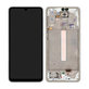 Samsung Galaxy A33 5G A336B - Ecran LCD + Sticlă Tactilă + Ramă (Awesome White) - GH82-28143B, GH82-28144B Genuine Service Pack