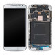 Samsung Galaxy S4 i9500 - Ecran LCD + Sticlă Tactilă + Ramă (White Frost) OLED