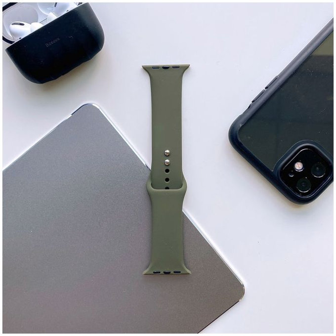 Tech-Protect - Curea Iconband pentru Apple Watch 4, 5, 6, 7, SE (42, 44, 45 mm), army green