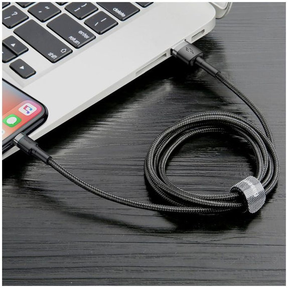 Baseus - Lightning / USB Cablu (0.5m), negru