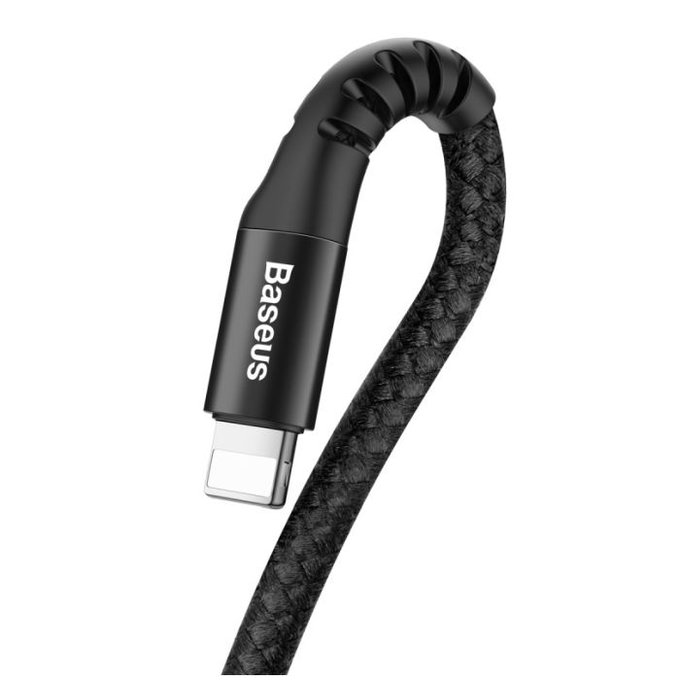 Baseus - Lightning / USB Cablu (1m), primăvară, negru