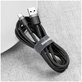 Baseus - USB-C / USB Cablu (0.5m), gri / negru