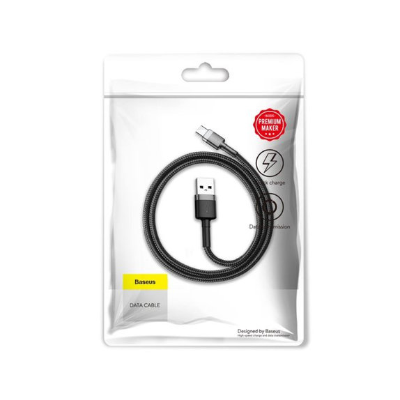 Baseus - USB-C / USB Cablu (0.5m), gri / negru