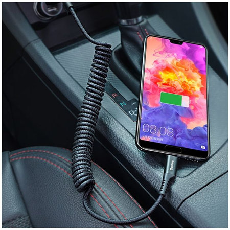 Baseus - USB-C / USB Cablu (1m), primăvară, negru
