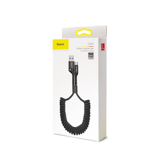 Baseus - USB-C / USB Cablu (1m), primăvară, negru