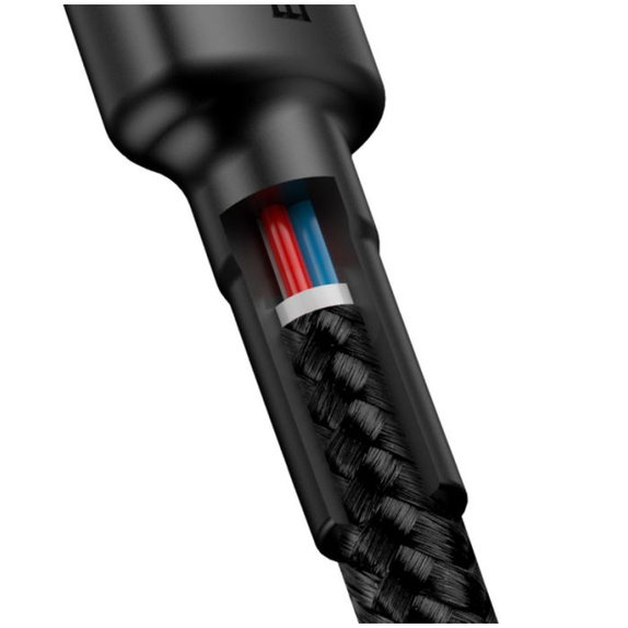 Baseus - USB-C / USB-C Cablu (2m), gri / negru