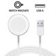Cablu de încărcare magnetic pentru Apple Watch, USB-A, 1 m, plastic, bulk