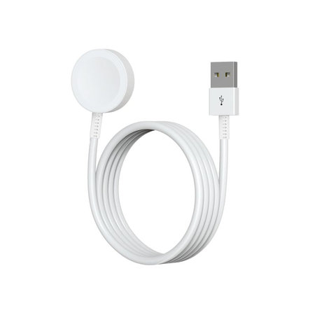 Cablu de încărcare magnetic pentru Apple Watch, USB-A, 1 m, plastic, bulk