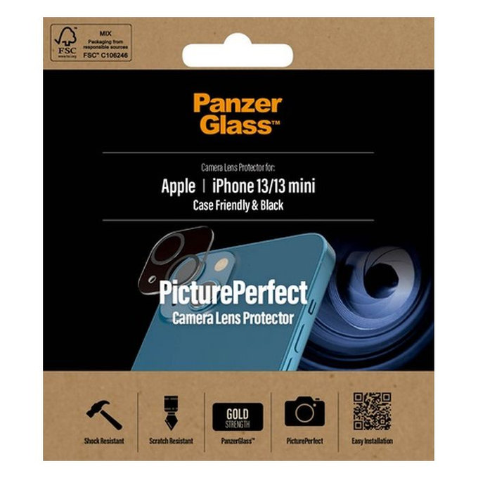 PanzerGlass - Capac de protecție a obiectivul camerei PicturePerfect pentru iPhone 13 mini & 13, transparent