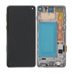 Samsung Galaxy S10 G973F - Ecran LCD + Sticlă Tactilă + Ramă (Prism Black) TFT