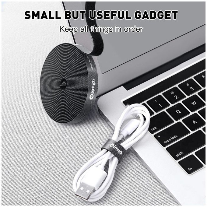 Elough - Organizator de cabluri - Bandă de tragere (5m), albastru