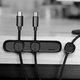 Baseus - Organizator de cabluri - Suport pentru 3 cabluri, negru