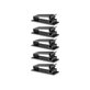 FixPremium - Organizator de cabluri - Clemă pentru cabluri - Set de 3, negru