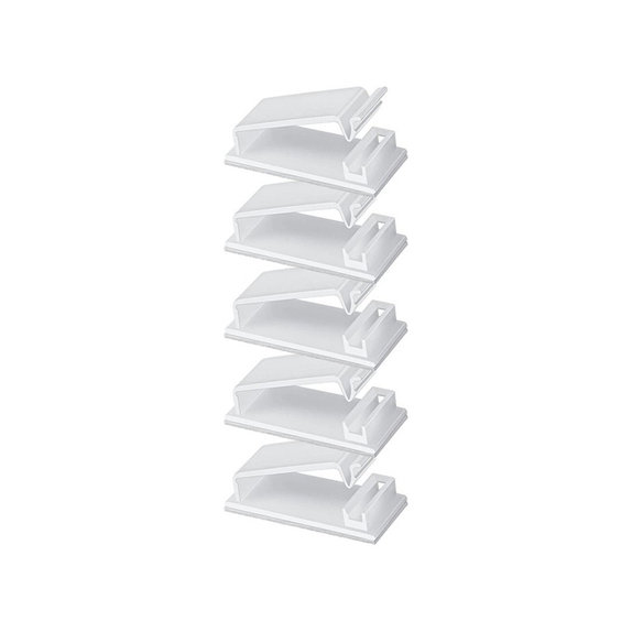 FixPremium - Organizator de cabluri - Cleme pentru cabluri - Set de 3, transparent