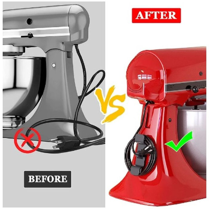 FixPremium - Organizator de cabluri - Cleme pentru cabluri - Set de 3, transparent