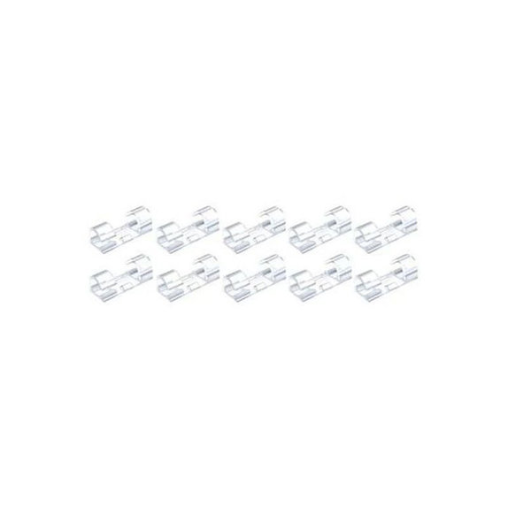 FixPremium - Organizator de cabluri - Cleme pentru cabluri - Set de 10, transparent