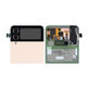 Samsung Galaxy Z Flip 4 F721B - Ecran LCD + Sticlă tactilă + Ramă (Extern) (Pink Gold) - GH97-27947C Genuine Service Pack