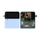 Samsung Galaxy Z Flip 4 F721B - Ecran LCD + Sticlă tactilă + Ramă (Extern) (Blue) - GH97-27947D Genuine Service Pack