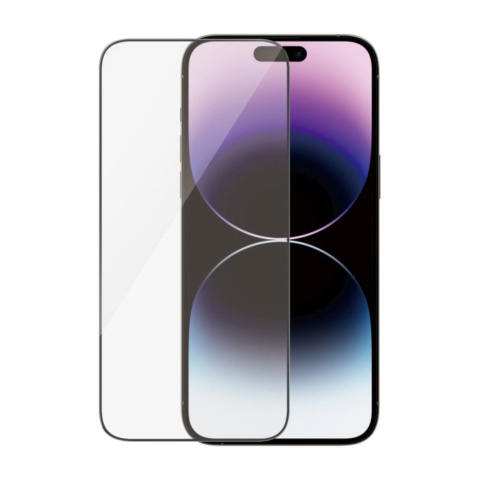 Sticlă securizată UWF AB cu aplicator pentru iPhone 14 Pro Max, Negru, PanzerGlass